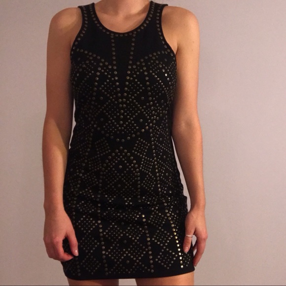 Urban Outfitters Dresses & Skirts - Black bodycon dress with stud details